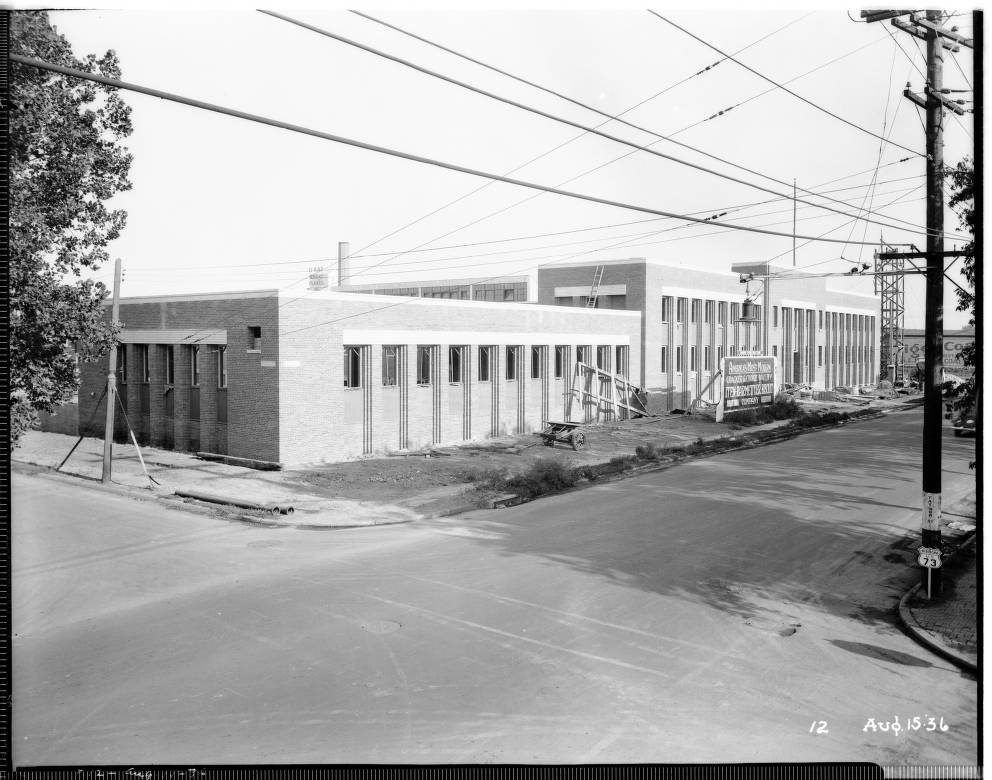 Iten-Barmettler factgory almost completed August 12, 1936